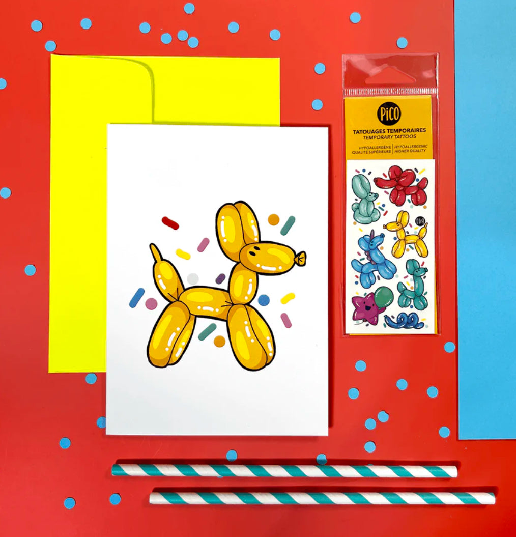 Pico Gretting Card and Temporary Tattoo Sets