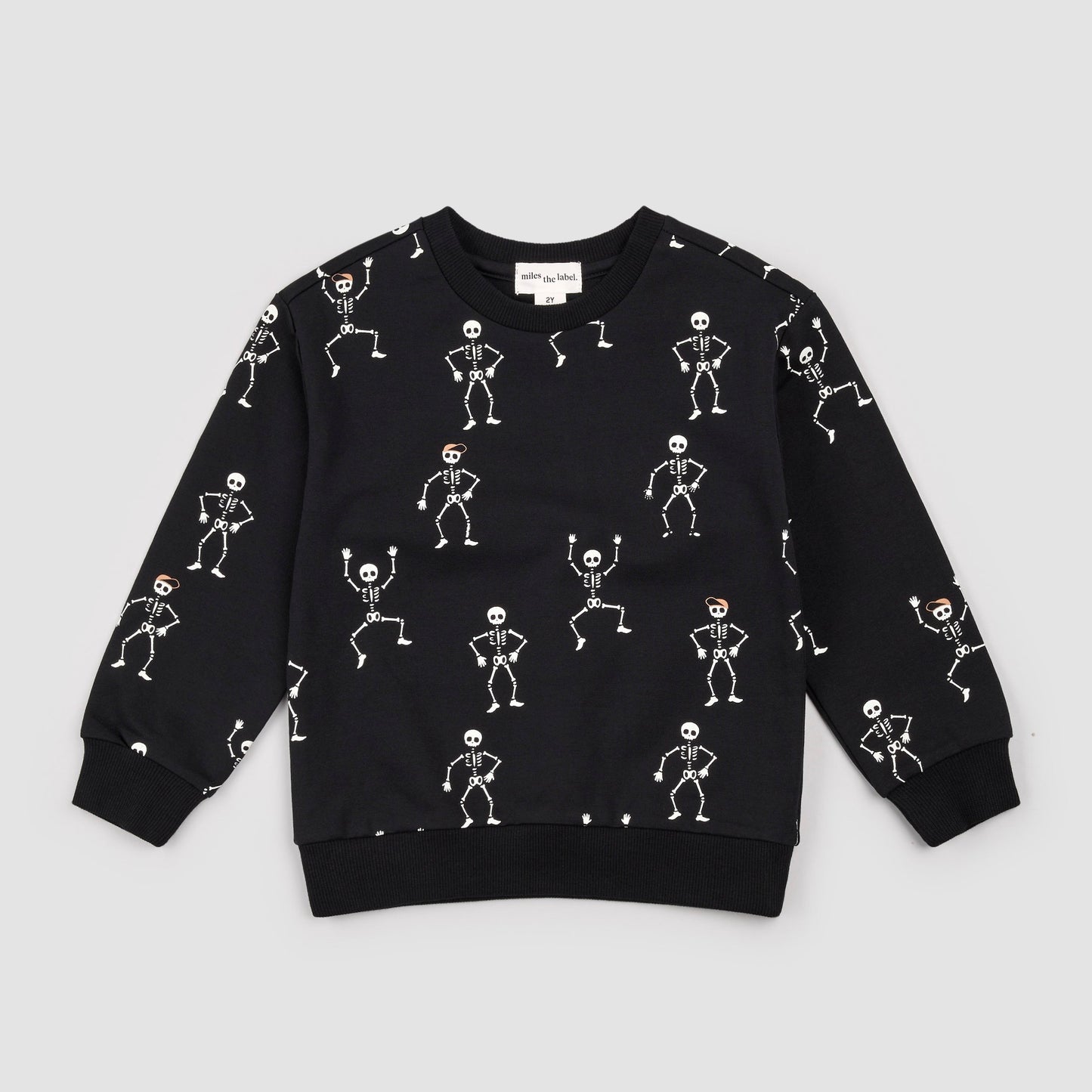 Miles the Label Dancing Glow-in-the-Dark Skeletons Halloween Sweatshirt