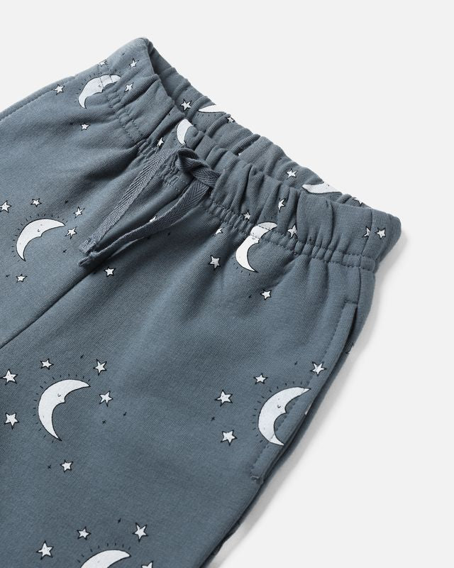 Quincy Mae Relaxed Fleece Sweatsuit in Silver Moons