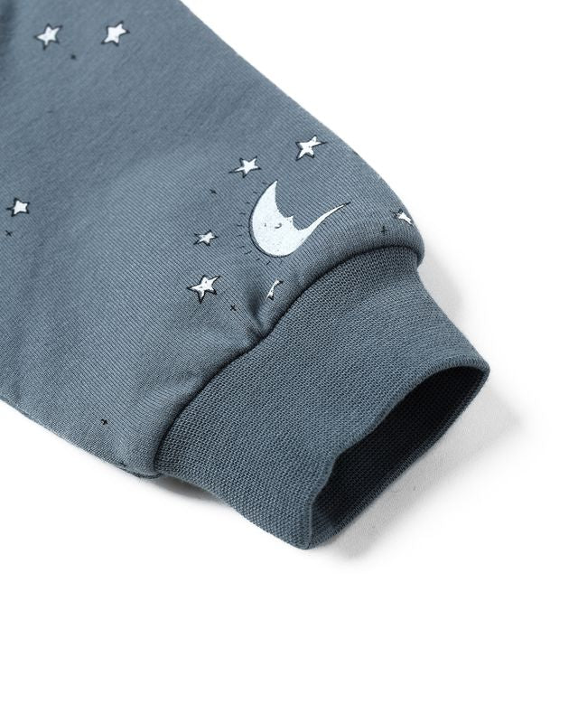 Quincy Mae Relaxed Fleece Sweatsuit in Silver Moons