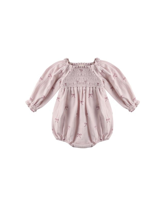 Quincy Mae Eden Romper in Bows
