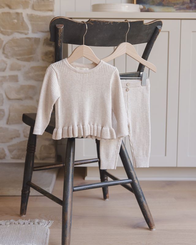 Quincy Mae Rib Knit Legging in Lilac