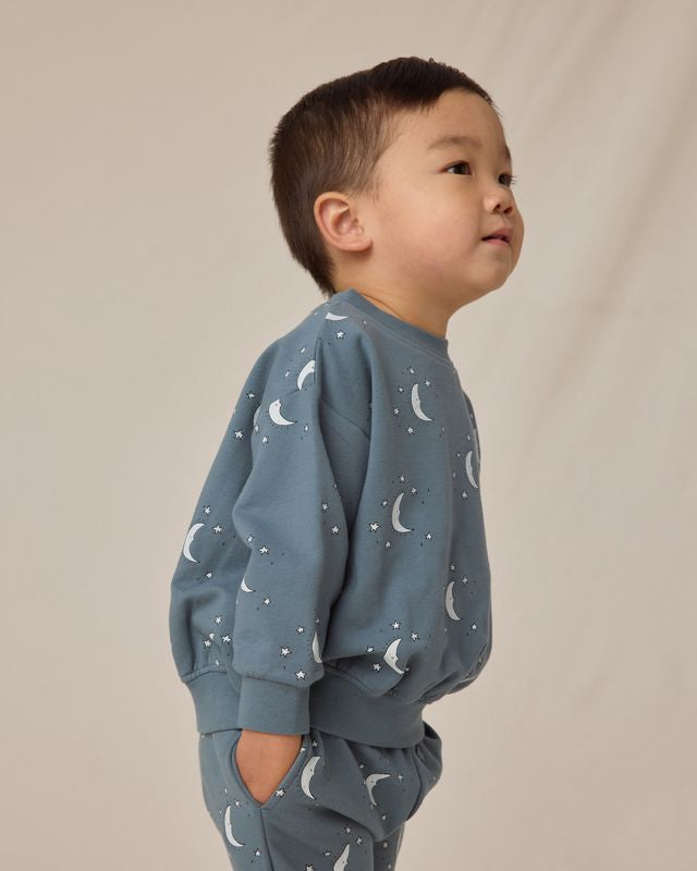 Quincy Mae Relaxed Fleece Sweatsuit in Silver Moons