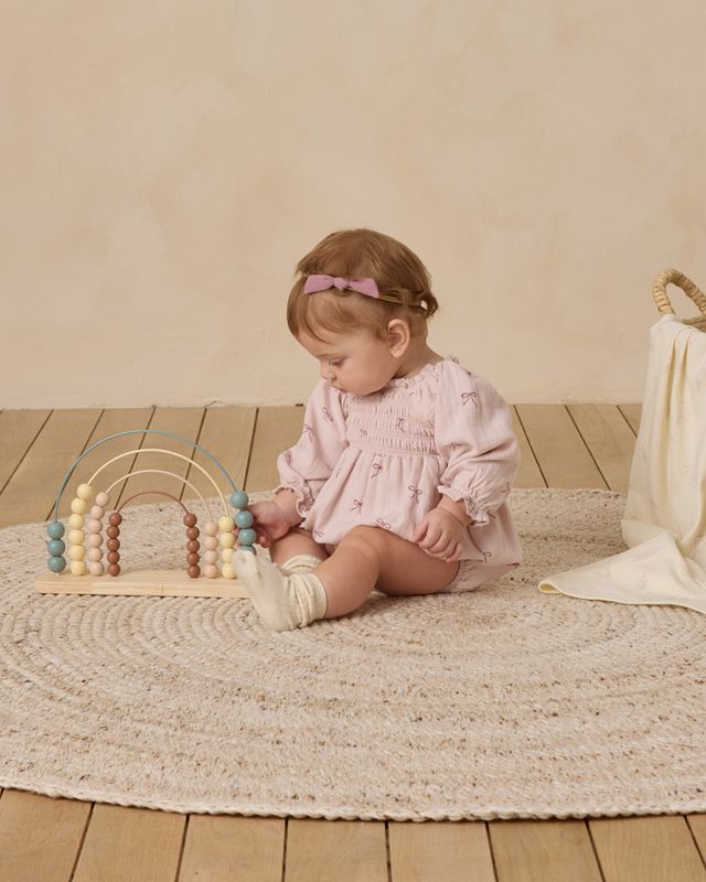 Quincy Mae Eden Romper in Bows
