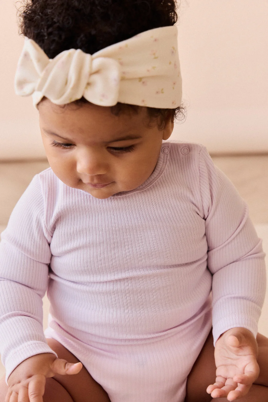 Jamie Kay Organic Cotton Modal Long Sleeve Bodysuit in Popsicle