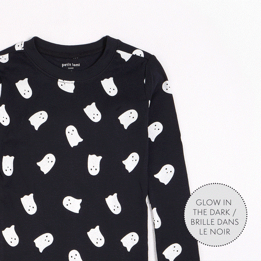 Petit Lem 2 Piece Pj Set Ghosts Glow in the Dark *Sale*