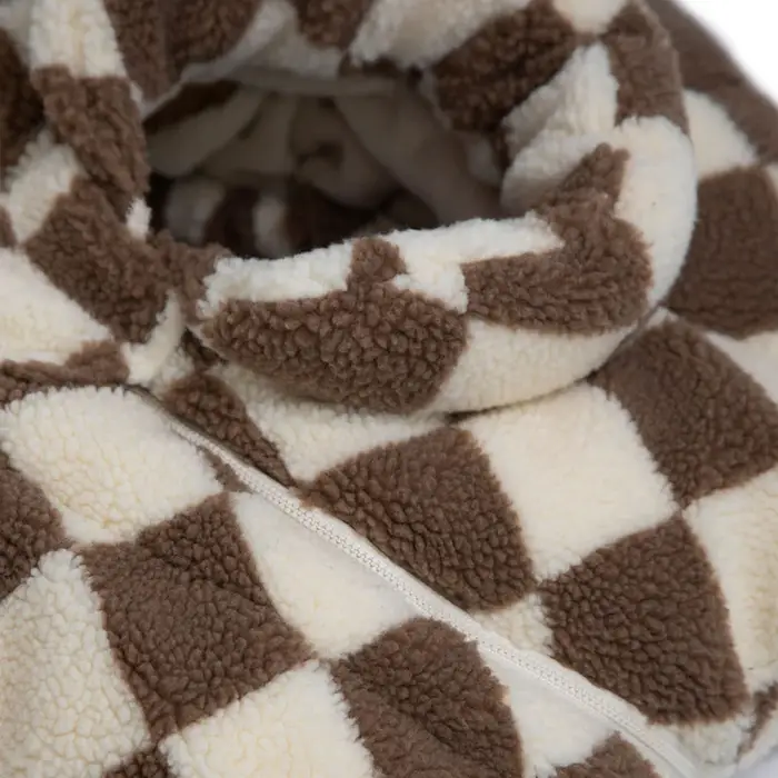 7AM Car Seat Cocoon in Checkered Berber