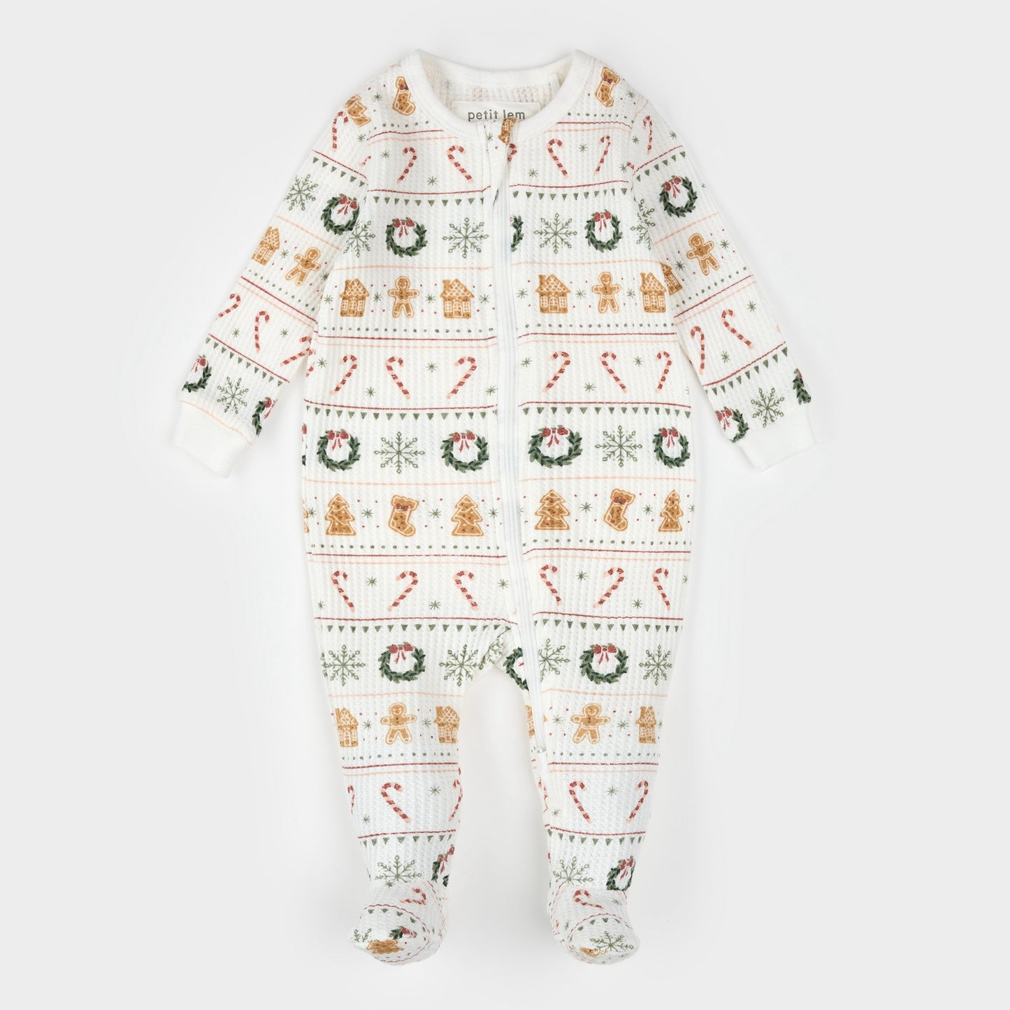 Petit Lem Thermal Sleeper in Holiday Treats Fair Isle