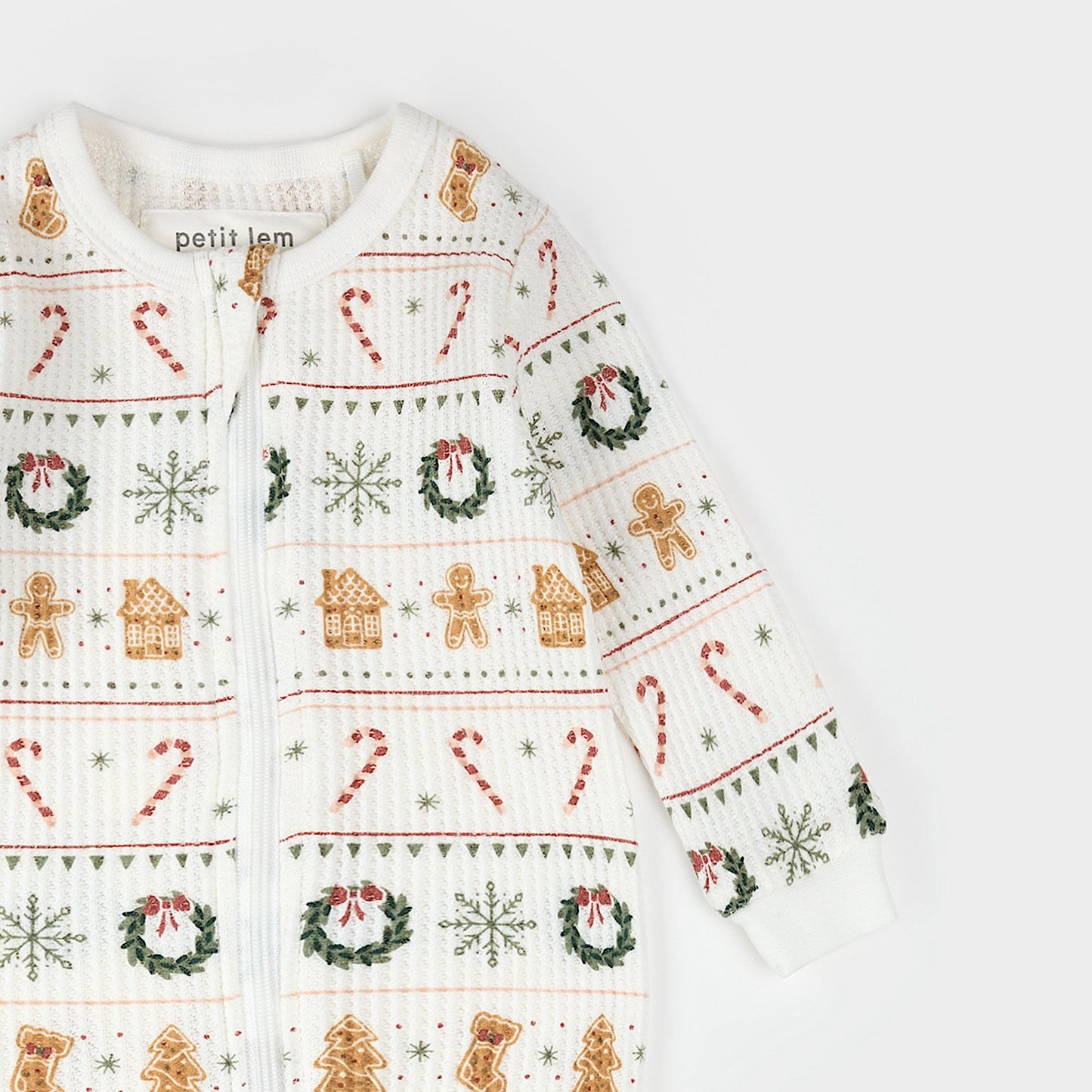 Petit Lem Thermal Sleeper in Holiday Treats Fair Isle