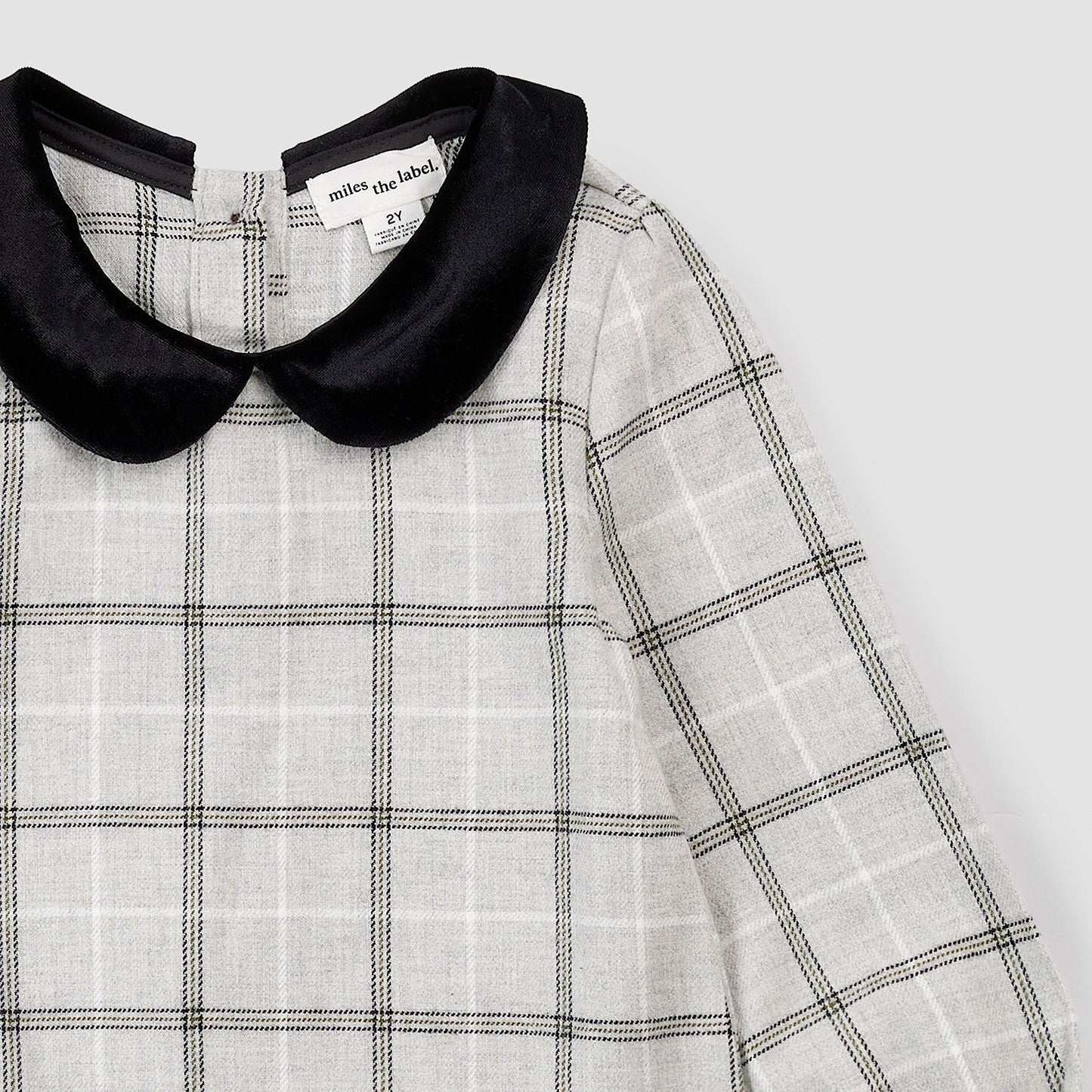 Miles the Label Plaid Flannel Collared Dress