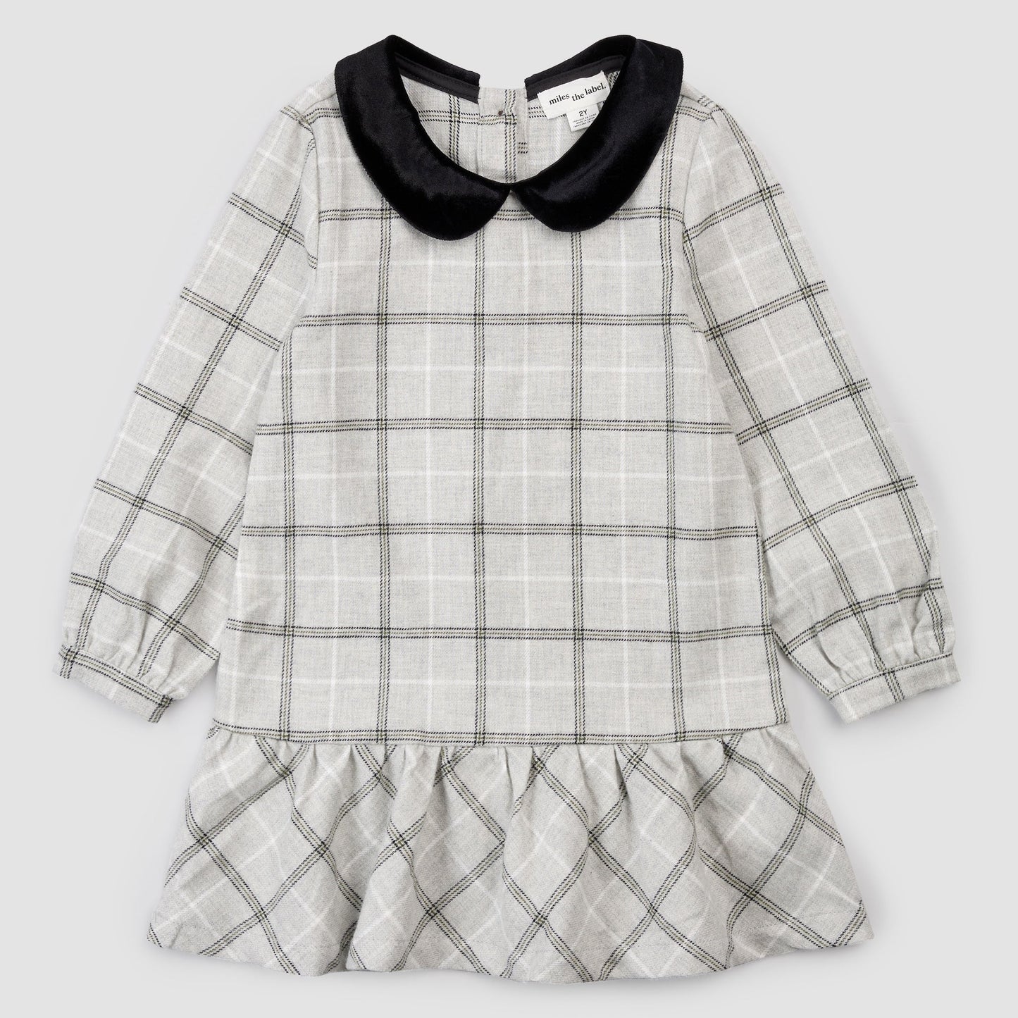 Miles the Label Plaid Flannel Collared Dress