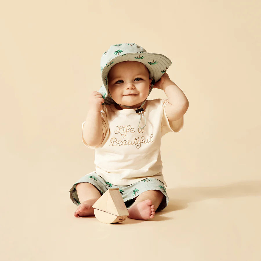 Wilson and Frenchy Swim Sun Hat in Forest Palm