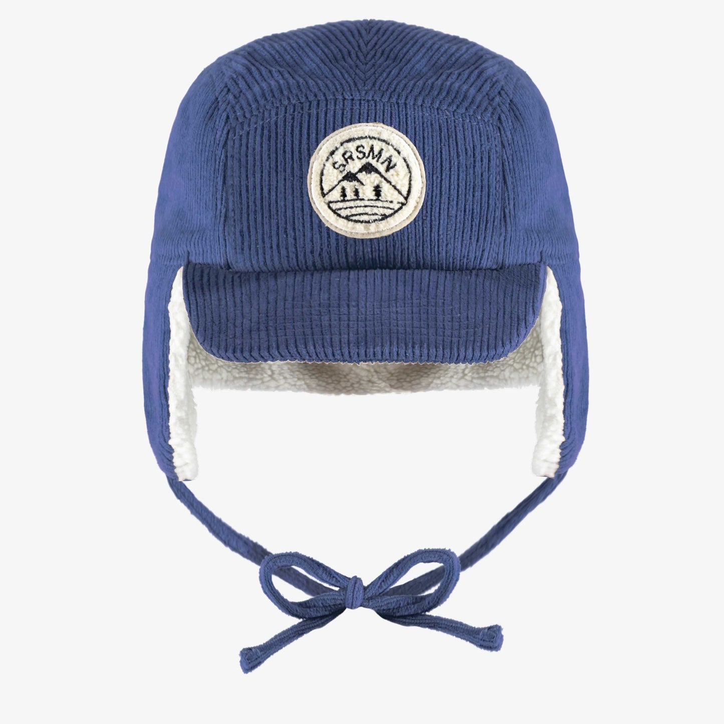 Souris Mini Cord Trucker Cap in Navy