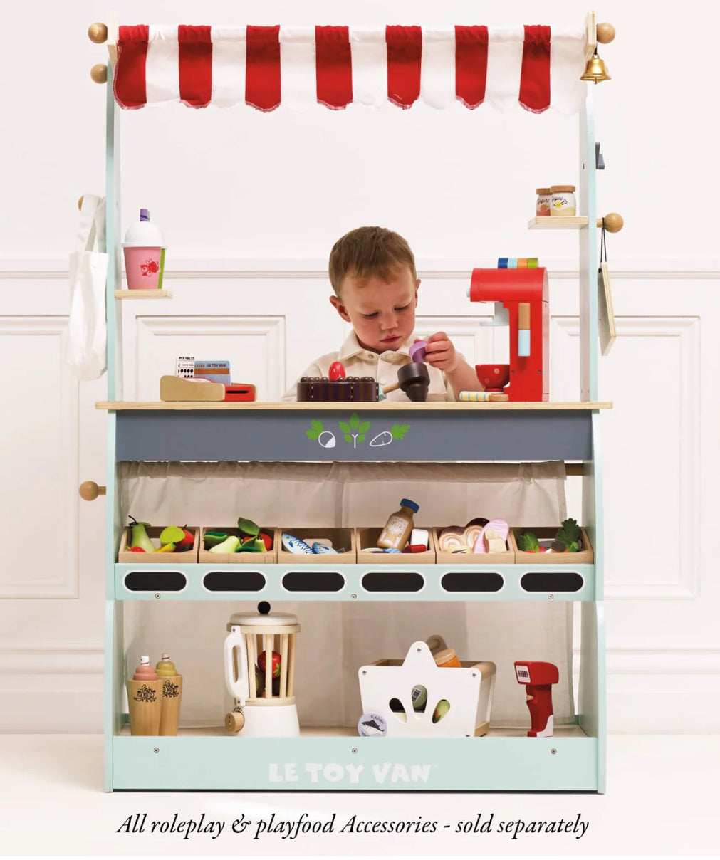 Le Toy Van Wooden Shop & Cafe Market Stand