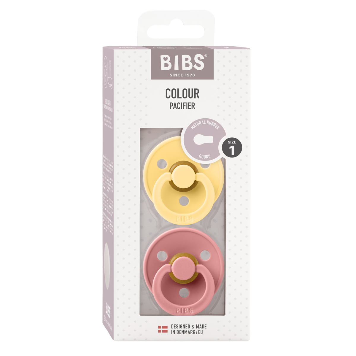BIBS Original Colour Series Natural Latex Pacifiers
