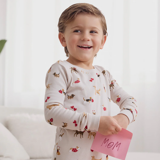 Petit Lem 2 Piece Pj Set in Puppy Love