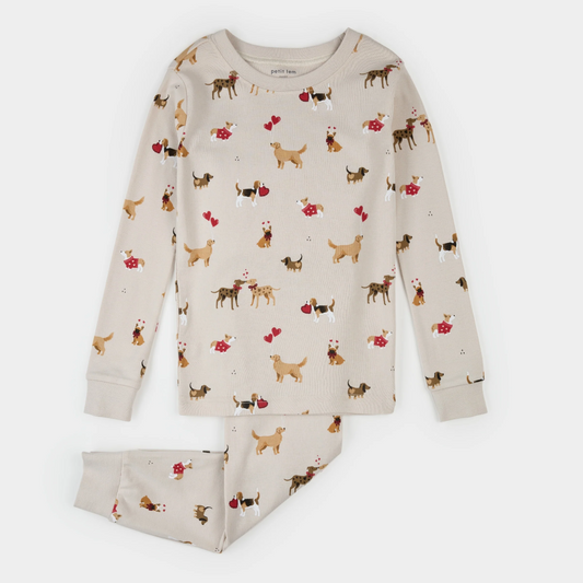 Petit Lem 2 Piece Pj Set in Puppy Love