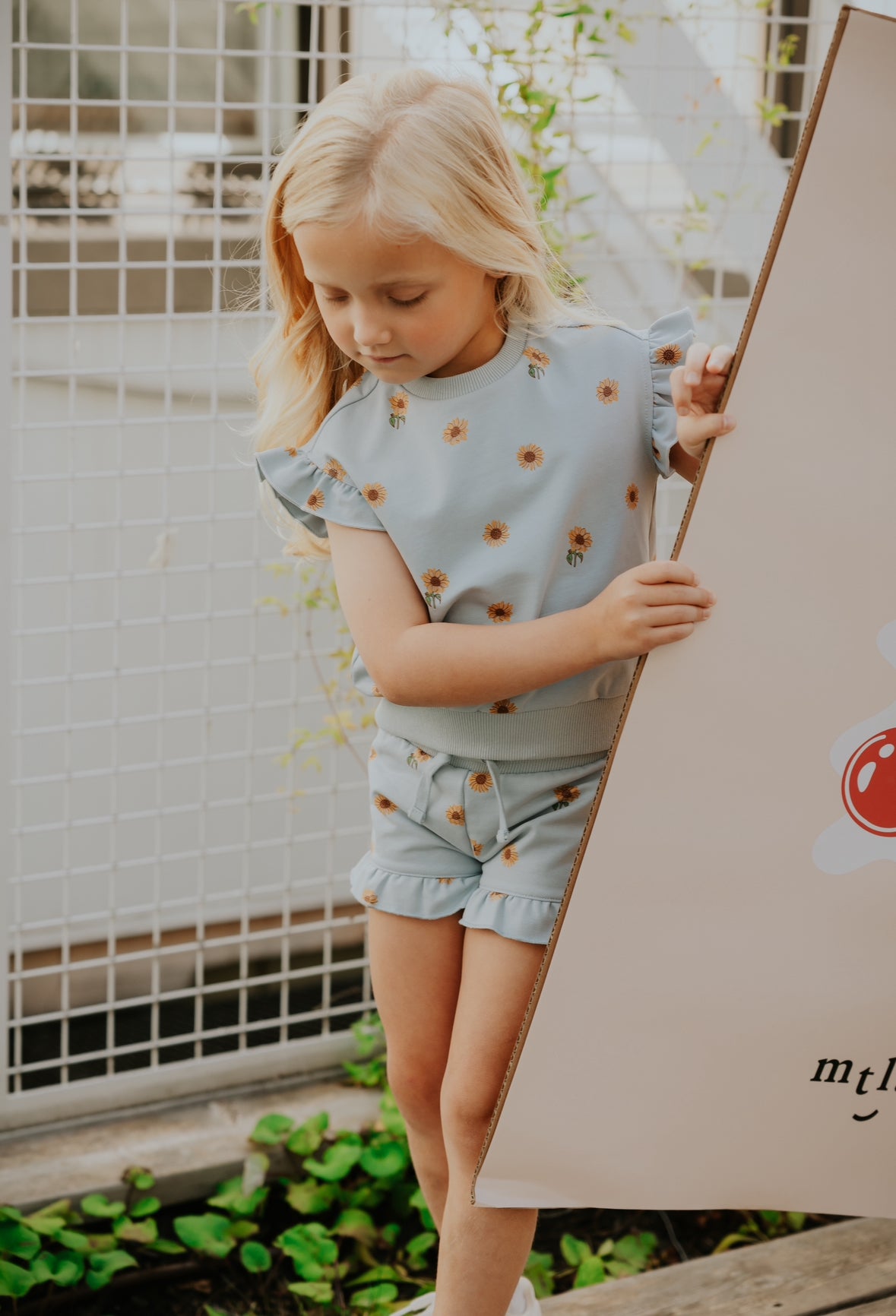 Miles the Label Short and Tank Set in Spring Sunflowers