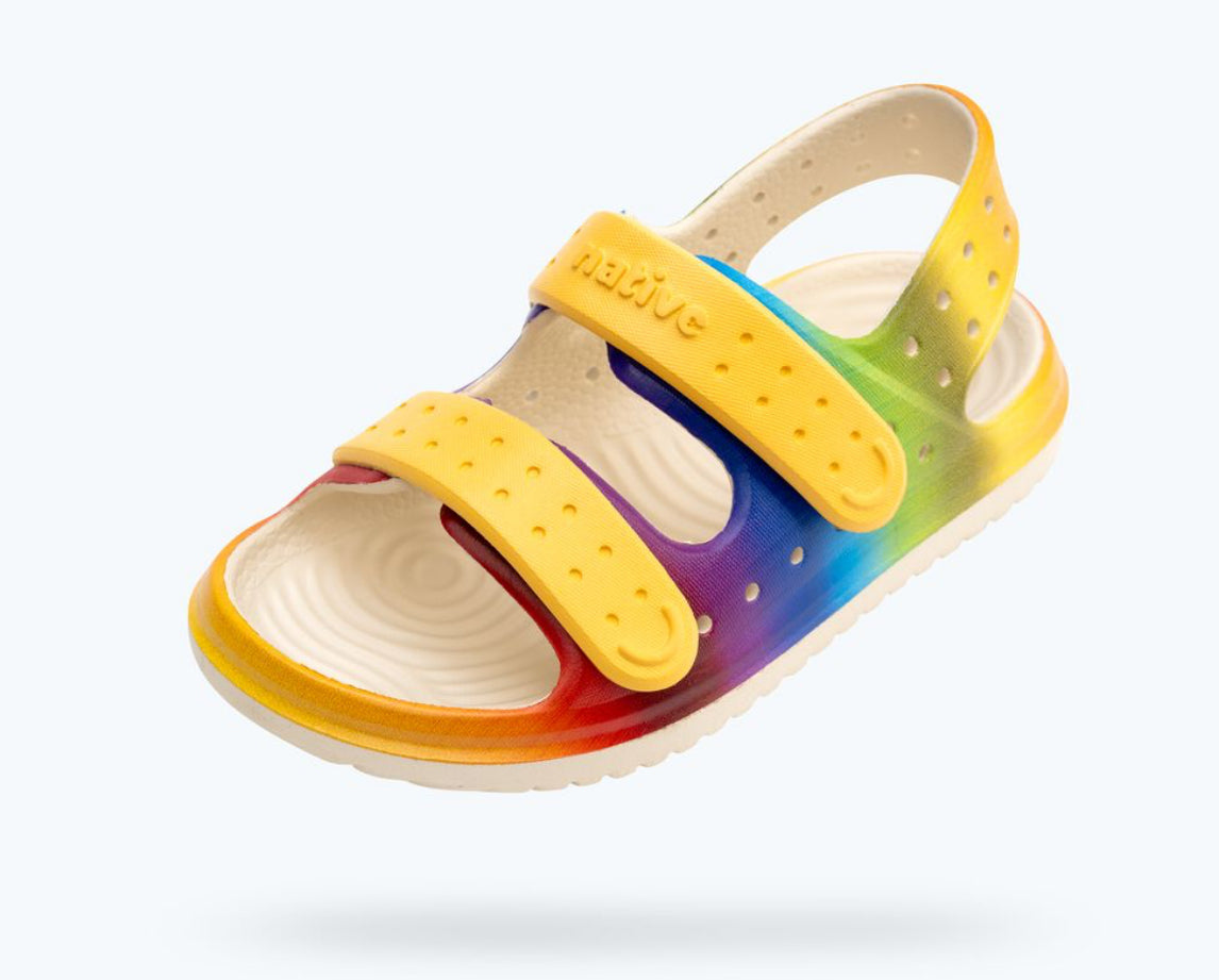 Native Shoes Chase Sandals in Rainbow