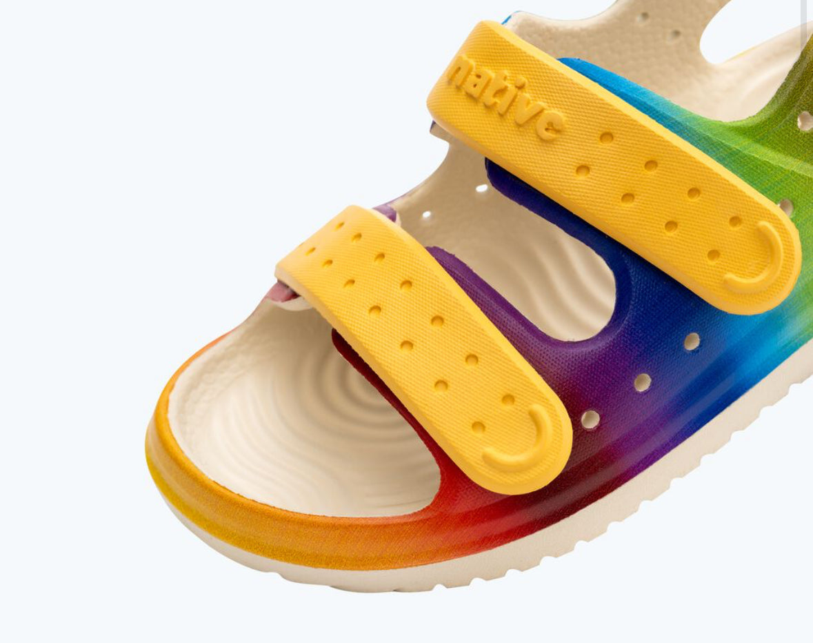 Native Shoes Chase Sandals in Rainbow