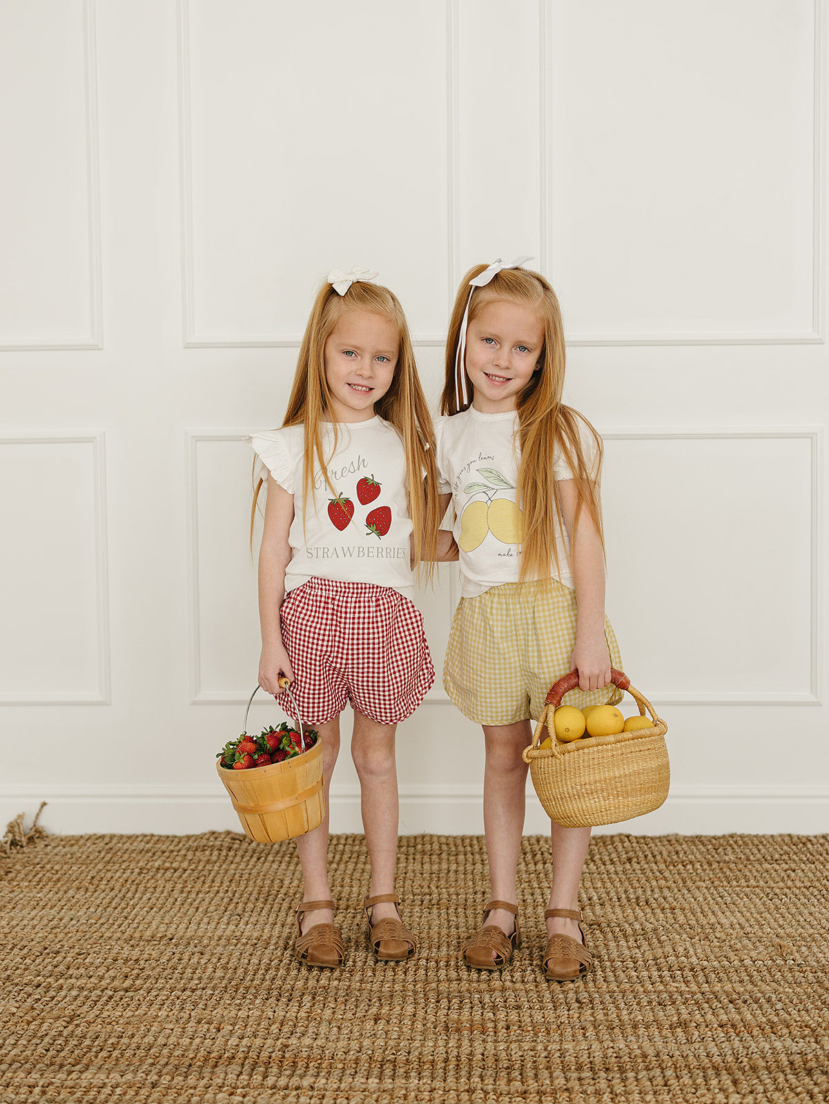 Mebie Baby Red Gingham Shorts