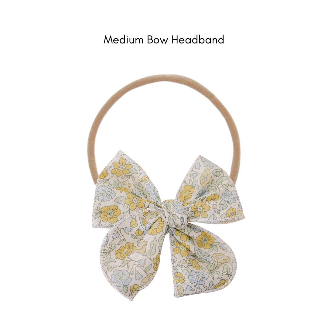 Mebie Baby Sunny Floral Headband Bow