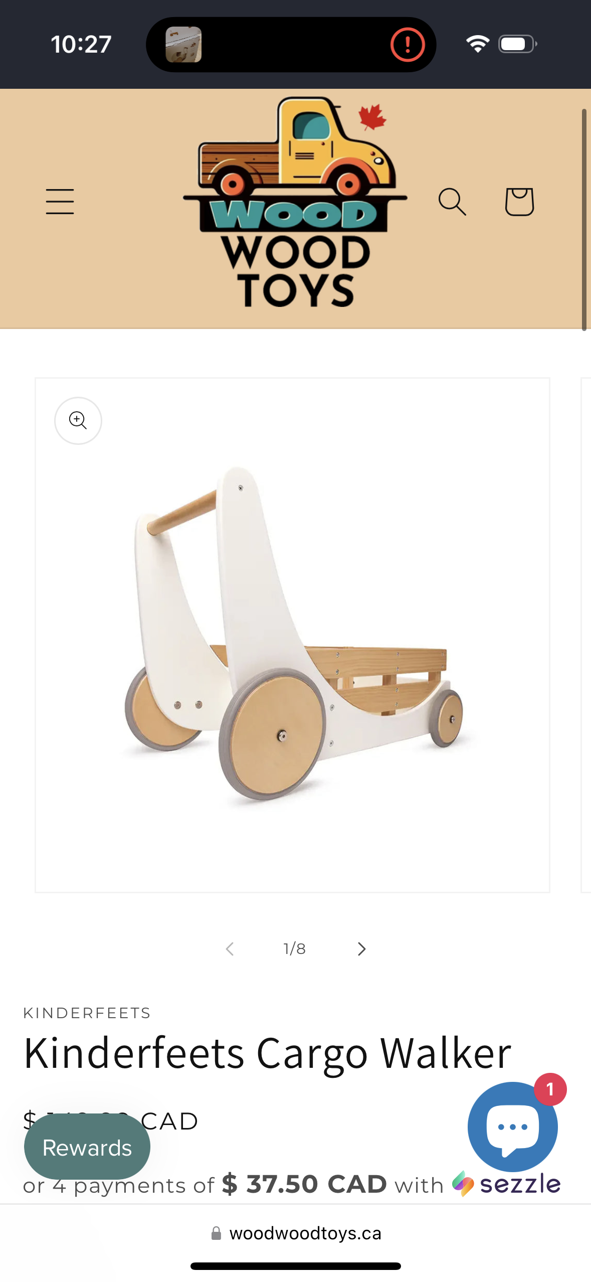 Kinderfeets Cargo Walker in White