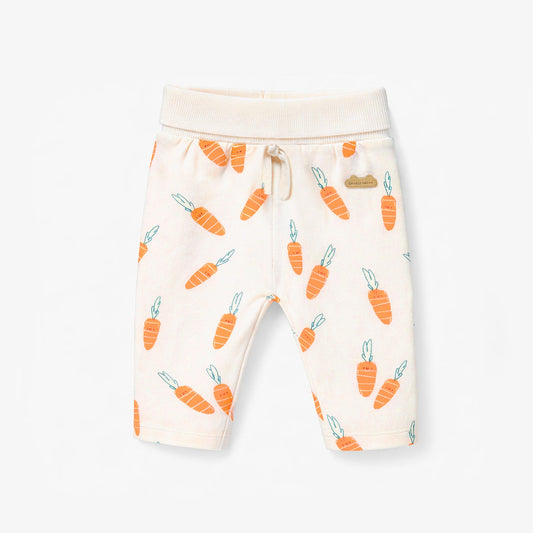 Souris Mini Cream Sweatpant with Carrot Print