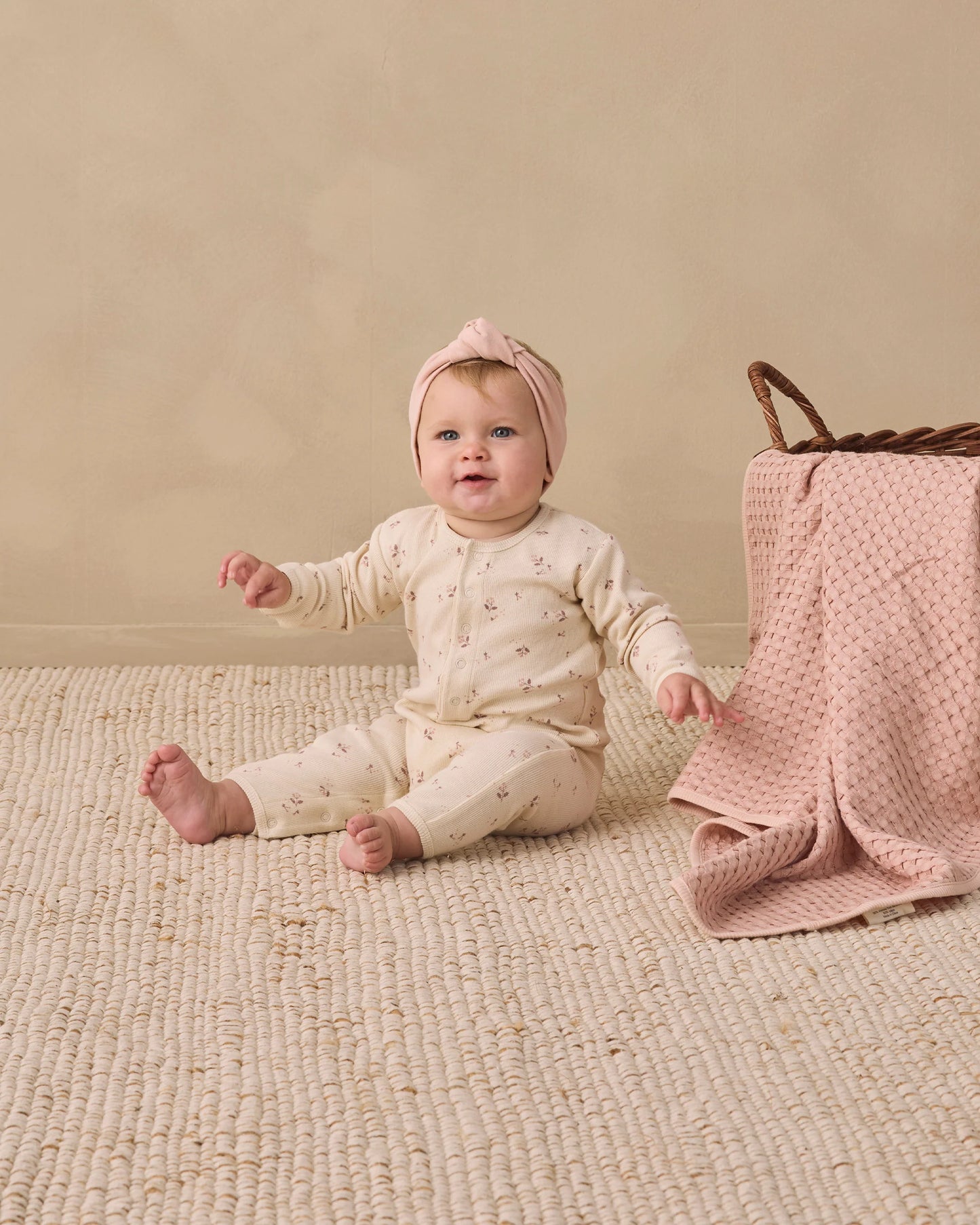 Quincy Mae Knotted Headband in Dusty Rose