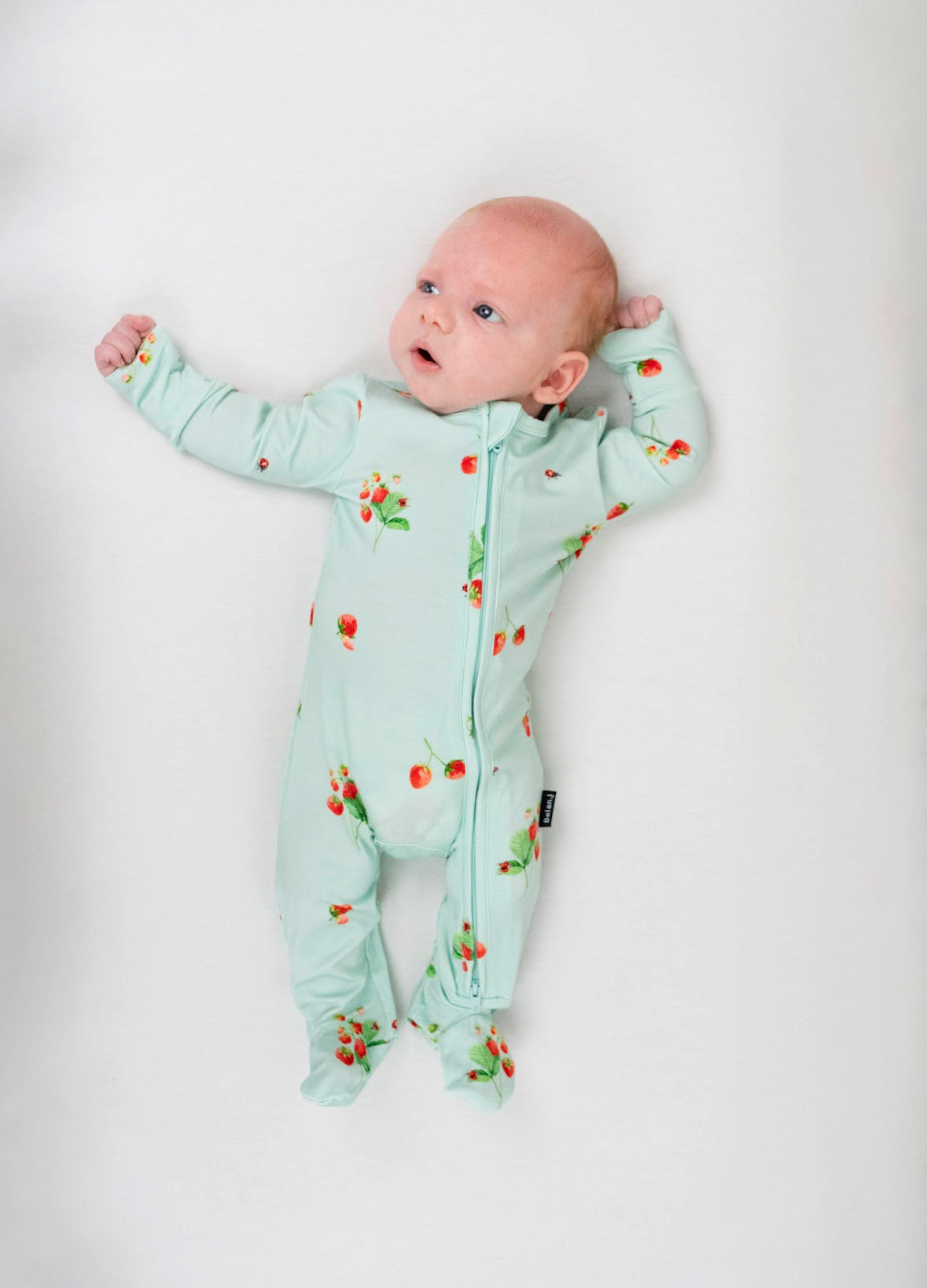 Belan J Bamboo Footed Sleeper in Strawberry Garden