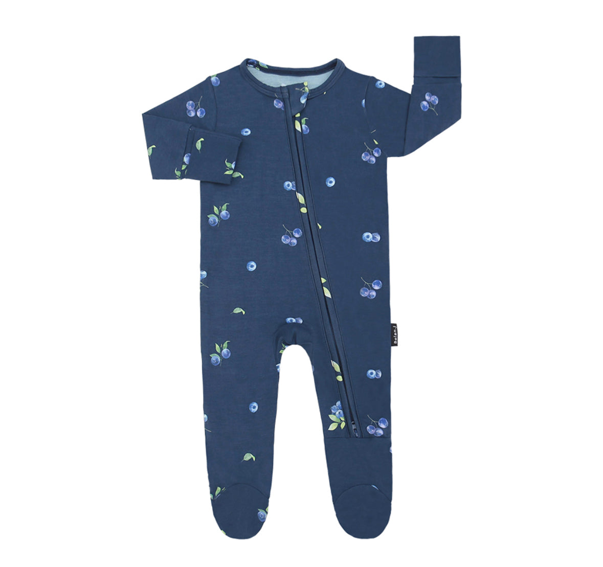 Belan J Bamboo Footed Sleeper in Blueberries