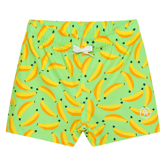 Color Kids Swim Shorts in Bananas