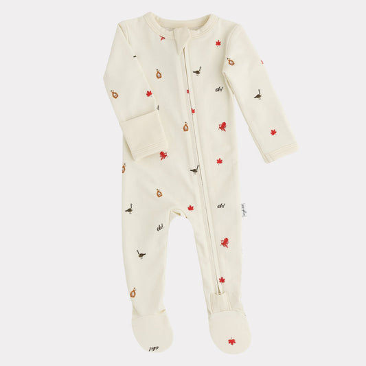 Pip + Phee Bamboo Footed Sleeper in Eh!