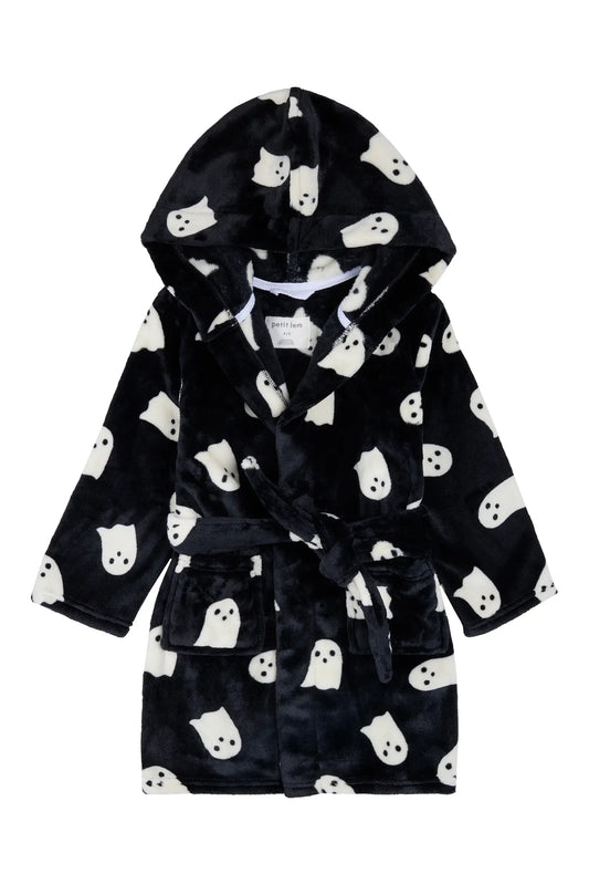 Petit Lem Plush Robe in Ghosts
