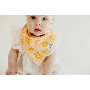 Copper Pearl 4 Pack Bandana Bibs in “Clementine”