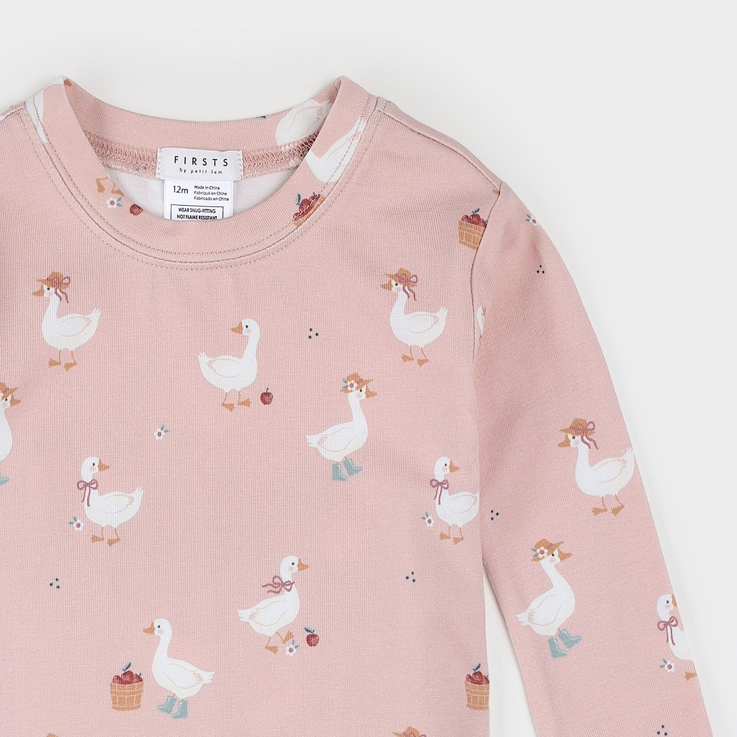 Petit Lem 2 Piece Pj Set in Dress Up Primrose Duck