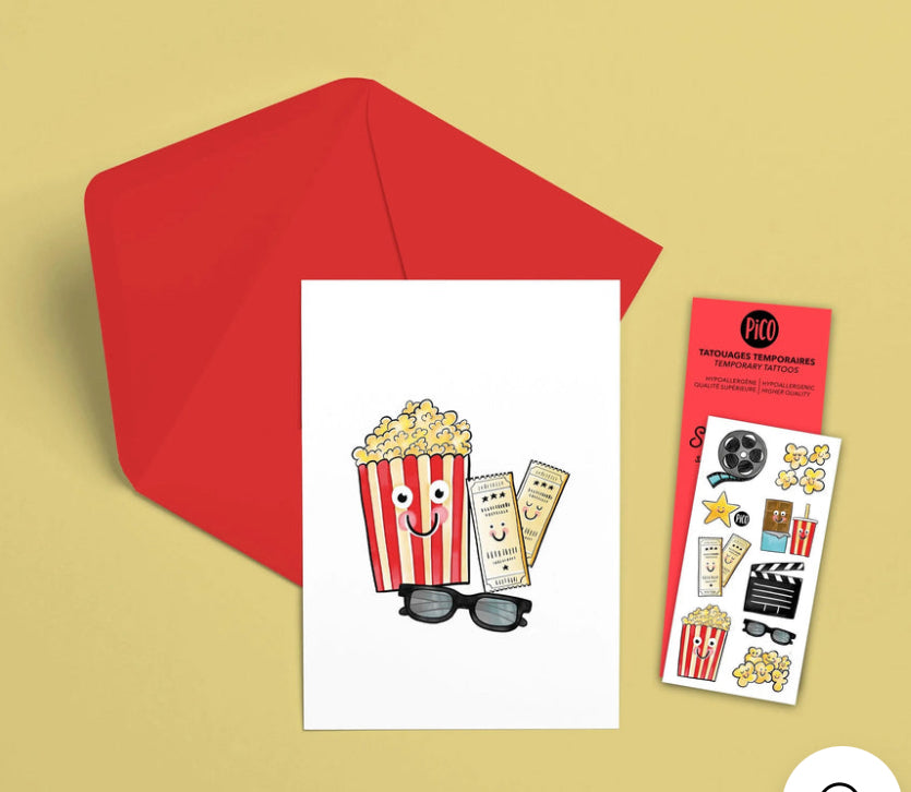 Pico Gretting Card and Temporary Tattoo Sets