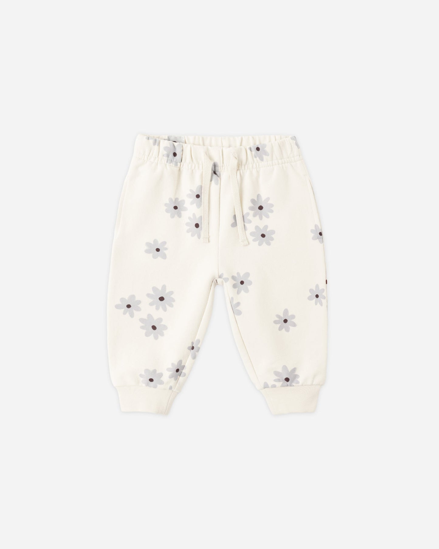 Quincy Mae Relaxed Fleece Sweatsuit Set in Blue Daisy