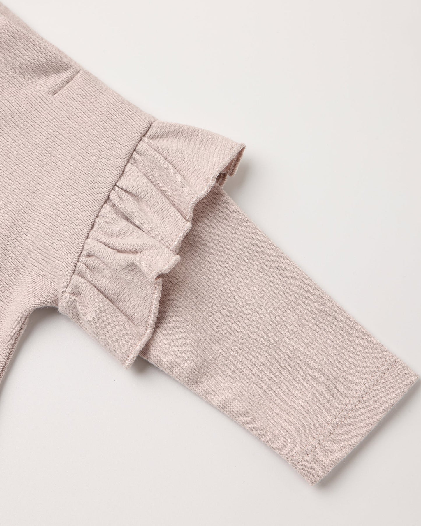 Quincy Mae Ruffle Long Sleeve Tee in Fleur