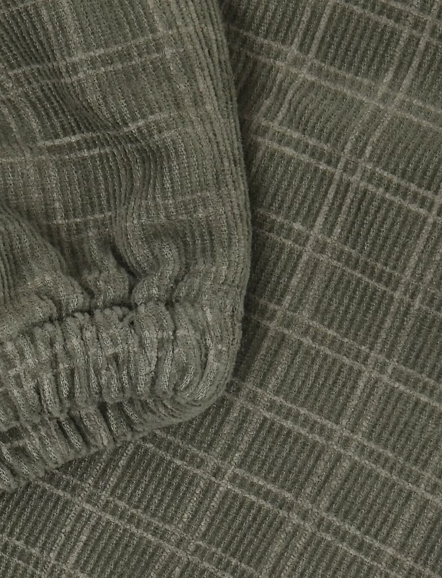 Minymo Corduroy Pant in Beetle Plaid