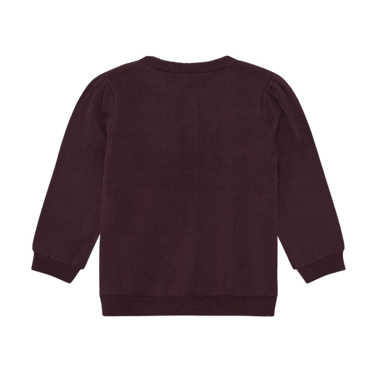 Minymo Knit Cardigan in Huckleberry