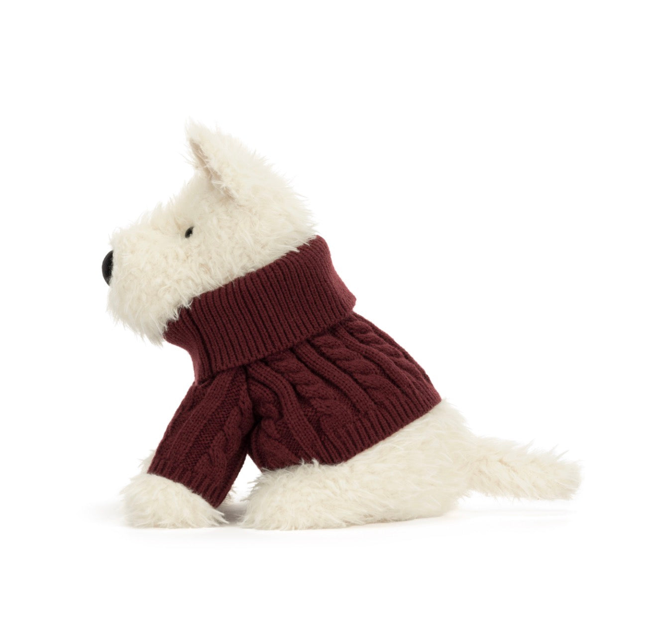 Jellycat Munro Scotty Dog Winter Jumper Outfit