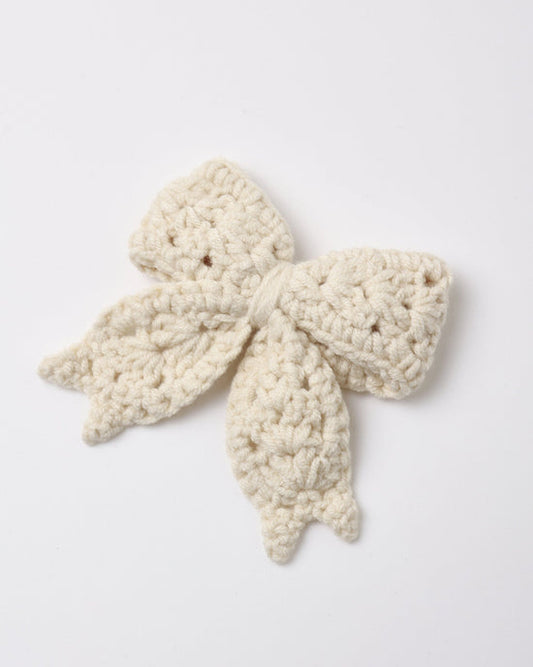 Quincy Mae Crochet Bow in Natural
