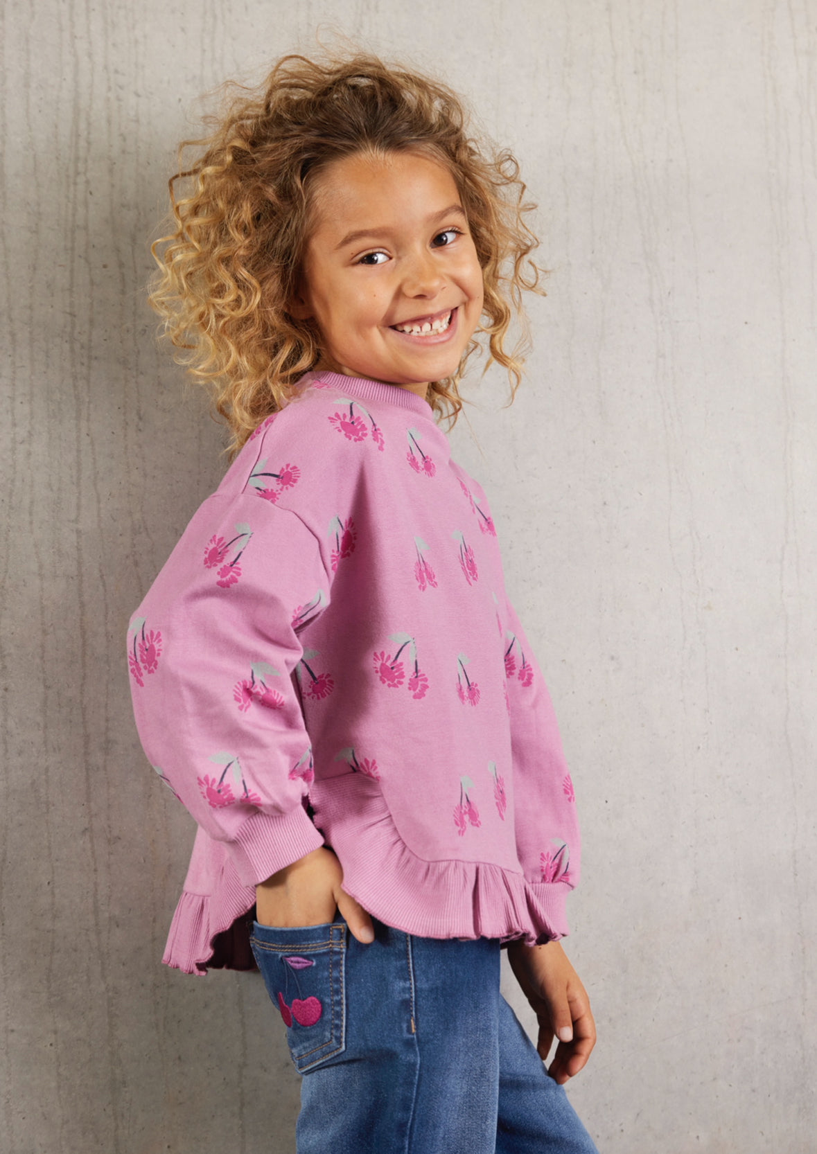 Minymo Ruffle Sweatshirt