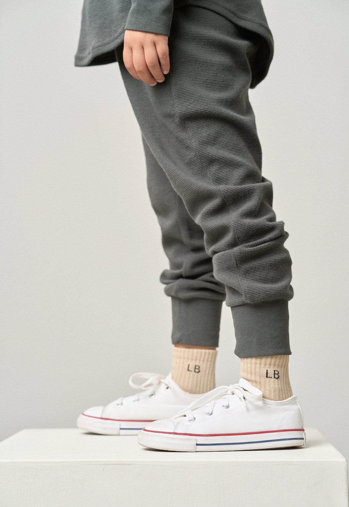 Little Bipsy Waffle Jogger in Shadow