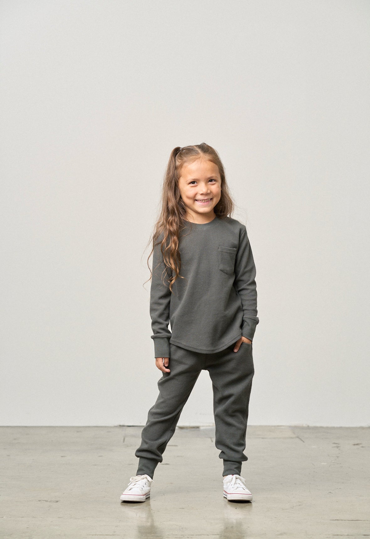Little Bipsy Waffle Jogger in Shadow
