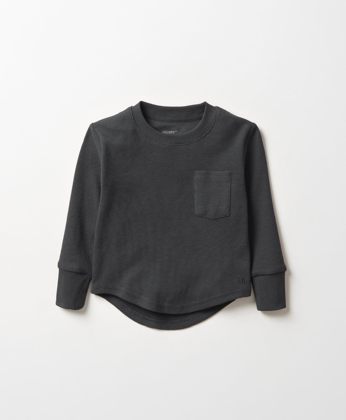 Little Bipsy Waffle Top in Shadow