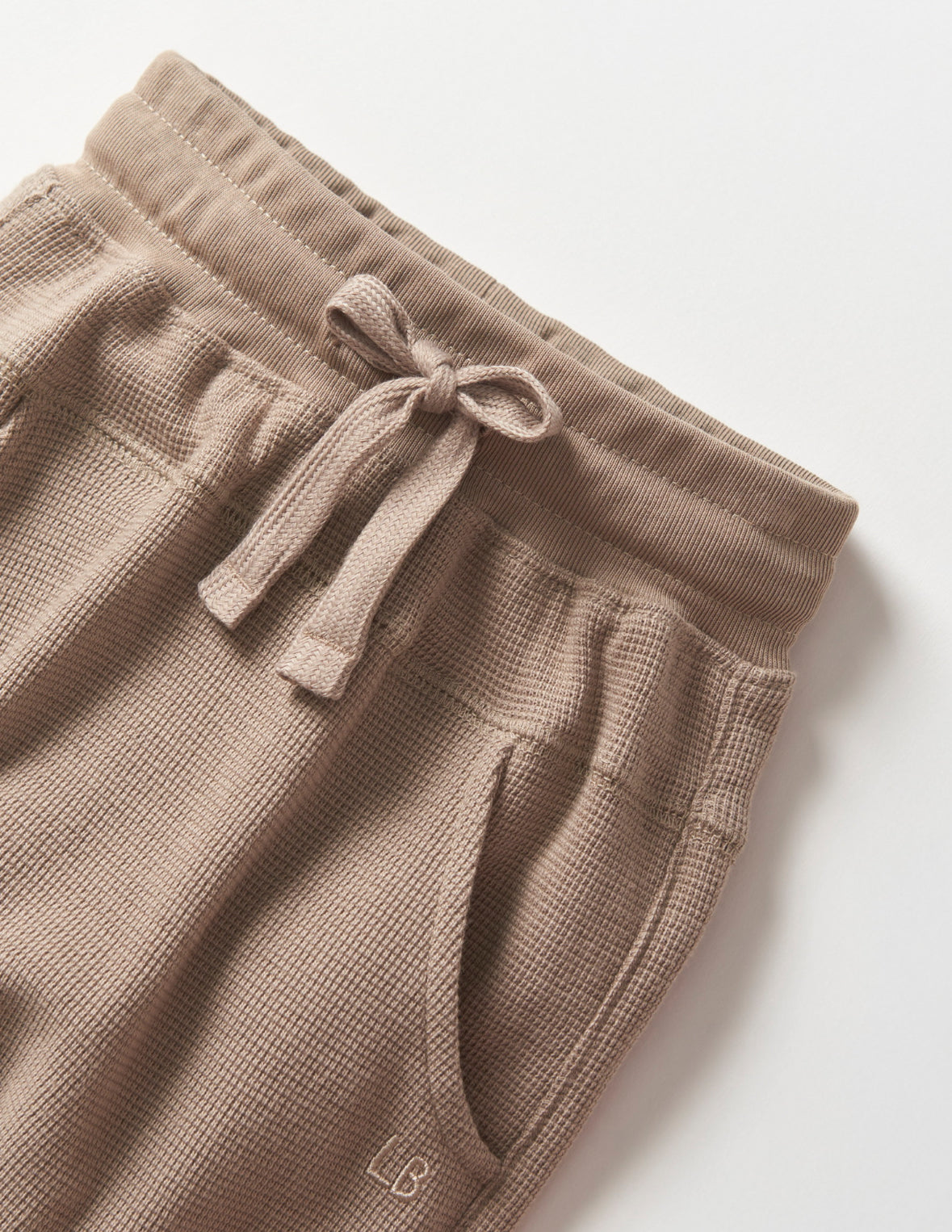 Little Bipsy Waffle Jogger in Mushroom