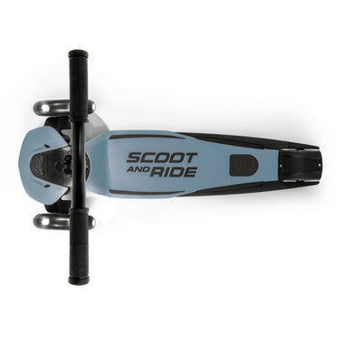 Scoot & Ride Highwaykick 5 LED in Steel