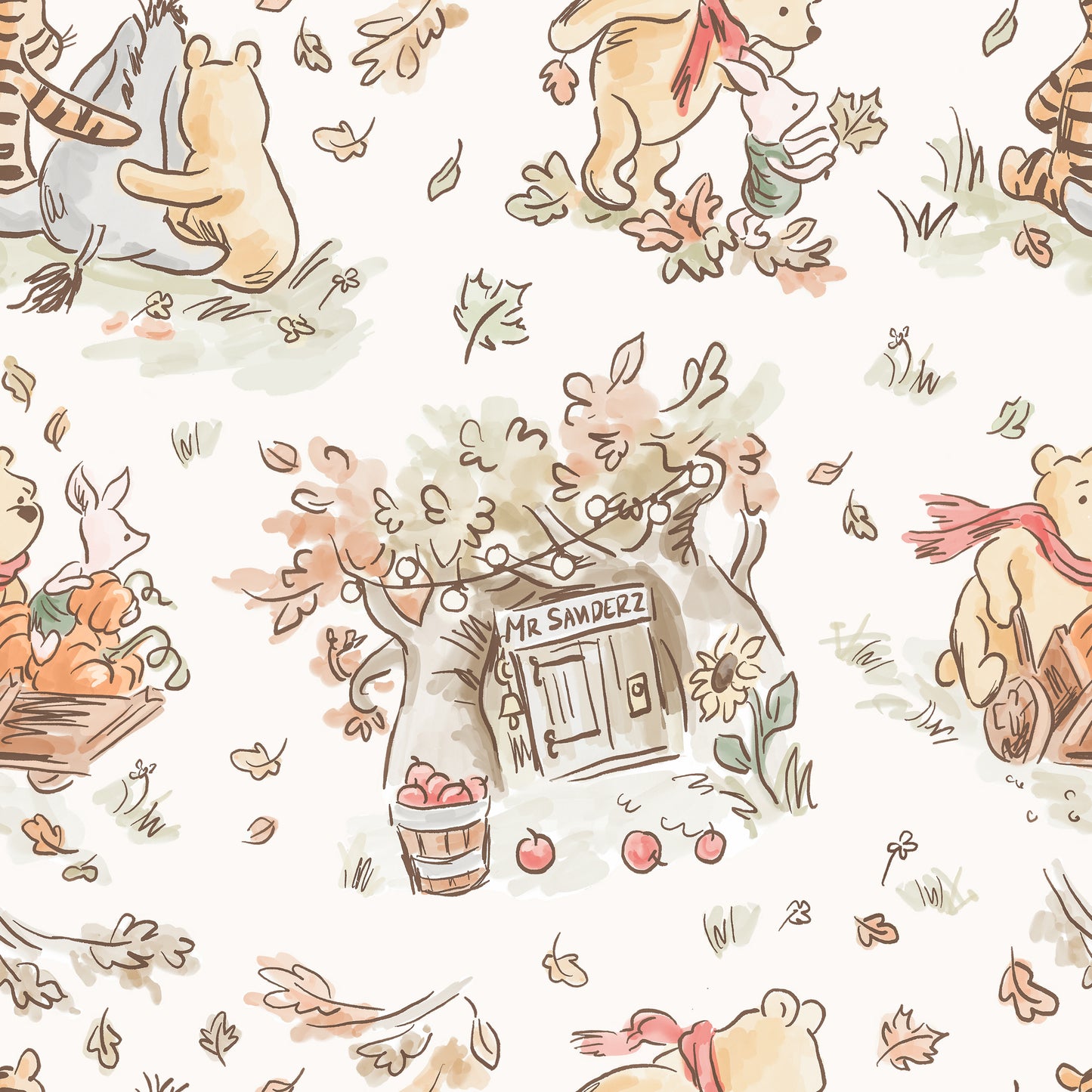 Reese’s Little Pieces Winnie the Pooh Long Sleeve Romper